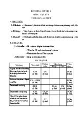 Đề kiểm tra giữa kì 1 môn Vật lý 9